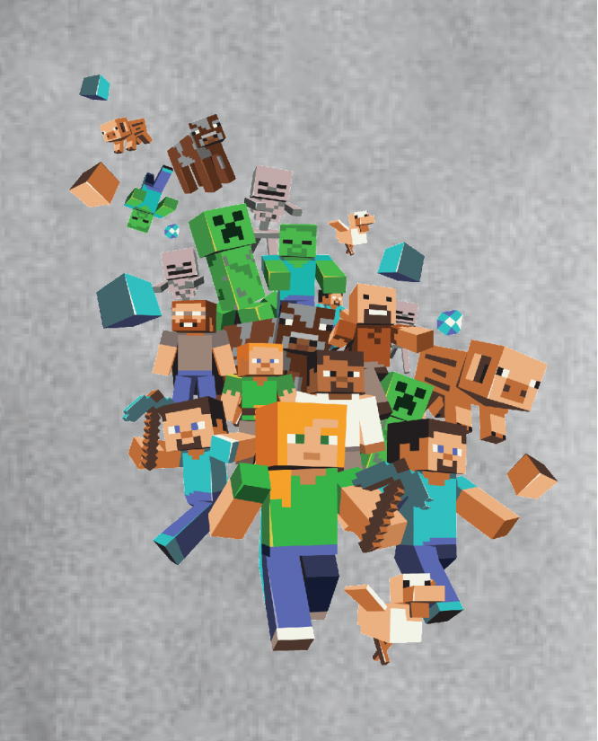 Džemperis Minecraft characters